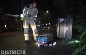 Vrouw belt hulpdiensten voor mogelijke kat in prullenbak Kijkduinsestraat Den Haag