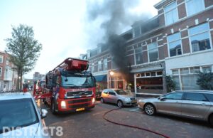 Felle brand in Indonesisch restaurant ‘Toko Dian’ Renbaanstraat Den Haag