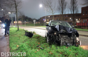 Alcomobilist rijdt tegen boom aan Zand- en Waterweg Naaldwijk
