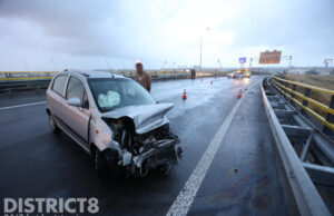Fly-over afgesloten door eenzijdig ongeval Prins Clausplein Den Haag