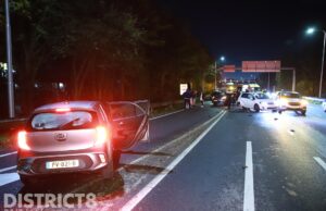 Bestuurder aangehouden na flinke aanrijding Kruithuisweg N470 Delft