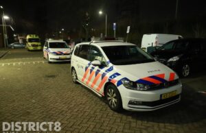 Hulpdiensten opzoek naar slachtoffer na melding steekpartij Willem Dreespark Den Haag