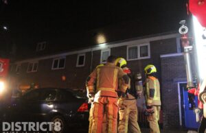 Brand op zolder: brandweer schaalt op naar middelbrand Amazonestraat Den Haag