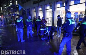 Man verzet zich tijdens aanhouding Hofweg Den Haag