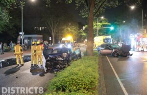 Meerdere gewonden na zware frontale aanrijding Vreeswijkstraat Den Haag