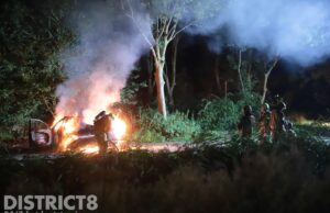 Mogelijke vluchtauto schietpartij uitgebrand Van der Kooijweg Rijswijk