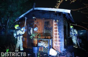 Flinke schade bij brand in tuinhuisje volkstuinencomplex Endehoekseweg Rijswijk