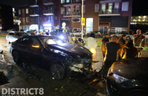 Flinke schade na mislukte inhaalactie Waldorpstraat Den Haag