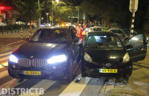 Wisselen van rijstrook mondt uit in een aanrijding Erasmusplein Den Haag