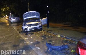 Veel schade na frontale botsing Sir Winston Churchilllaan Rijswijk