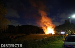 Paarden op tijd gered bij flinke schuurbrand Jaagpad Rijswijk