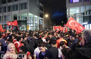 Feest na overwinning Turkije EK voetbal Schilderswijk Den Haag