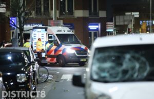 Lachgaskoerier schept fietsbezorger Lijnbaan Den Haag