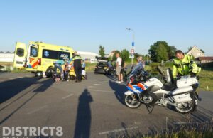 Scooterrijder gewond bij aanrijding met personenauto Langelandseweg Nootdorp
