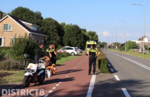 Postbezorger en fietser komen met elkaar in botsing Katwijkerlaan Pijnacker