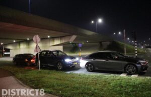 Forse schade na kop-staart botsing Opticaweg Zoetermeer