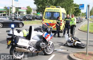 Motorrijder gewond na botsing met busje Binckhorstlaan Den Haag