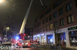 Brandweer blust brandje in afzuiging Van der Vennestraat Den Haag