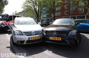 Gewonde bij ongeval tussen twee auto’s Erasmusweg Den Haag