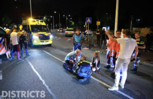 30-jarige fietser zwaargewond na aanrijding, auto slaat op de vlucht Veluweplein Den Haag