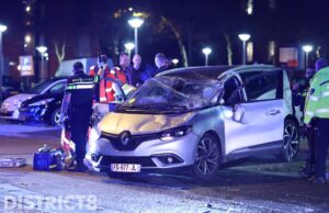 Achtervolging eindigt in zware crash Schoemakerstraat Delft