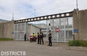 Kleine brand in opvang vluchtelingen in oude gevangenis Rokkeveenseweg Zoetermeer