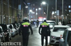 Veel politie aanwezig na oproep om te rellen Schilderswijk Den Haag