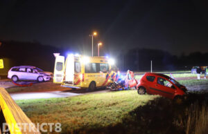 Flinke schade en aanhouding na ongeval Leidschendamseweg Zoetermeer