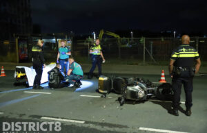 Motorrijder gewond na aanrijding met auto Neherkade Den Haag