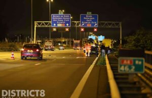 Dubbel pech bij aanrijding A4 Den Haag