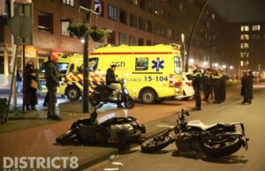 Aanrijding tussen motor en snorscooter Laan van Wateringseveld