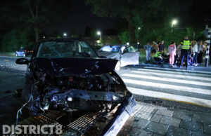 Inzittende op de vlucht na flink ongeval Erasmusweg Den Haag