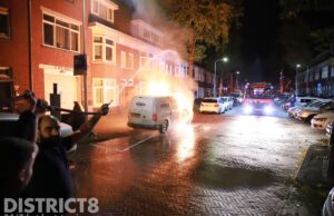 Uitslaande brand in geparkeerd busje Marktweg Den Haag