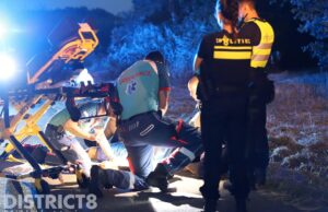 Twee opzittende GO-scooter gewond na valpartij Vlietweg Schipluiden