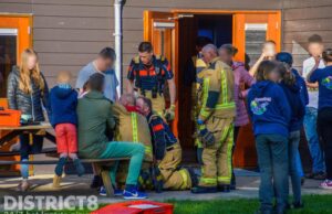 Kindje bekneld in fiets kinderzitje Breeveldpad Maasland