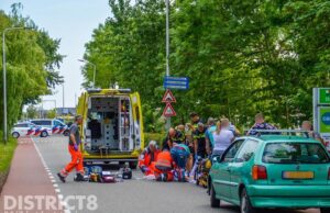 Fietser gewond na ongeval Lange Kruisweg Maasdijk