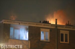 Uitslaande brand in slooppand Lichtenbergweg Den Haag