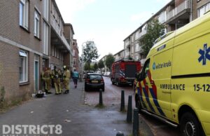 Lichtgewonde na woningbrand Engelenburgstraat Den Haag