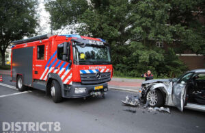 Brandweervoertuig betrokken bij aanrijding Admiraal Helfrichsingel Rijswijk