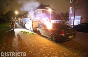 Opnieuw brand in auto Paets van Troostwijkstraat Den Haag