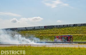 Flinke rookontwikkeling door bermbrand A20 Maassluis