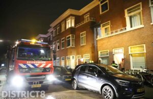 Bewoner maakt open vuur in woning De Moucheronstraat Den Haag