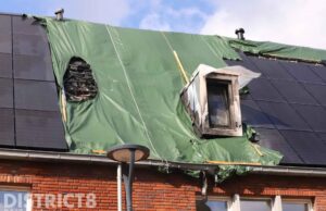 Opnieuw brand op dak van zelfde woning Wissingstraat Delft