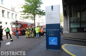 Brand bij het Ministerie van Financiën Casuariestraat Den Haag