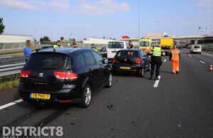 Flinke file na aanrijding A12 Den Haag