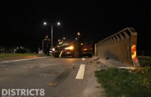 Bestuurder aangehouden na crash tegen brug Zijdeweg Pijnacker