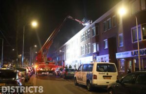 Brandweer rukt groots uit voor grote brand in restaurant Rijswijkseweg Den Haag