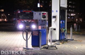LPG-slang schiet los tijdens tanken Neherkade Den Haag