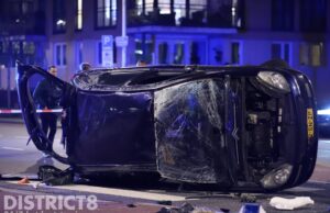 Ravage na eenzijdig ongeval Groen van Pinstererlaan Den Haag