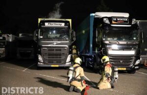 Gaslek bij vrachtwagen zorgt voor uitruk hulpdiensten Flora Holland Naaldwijk